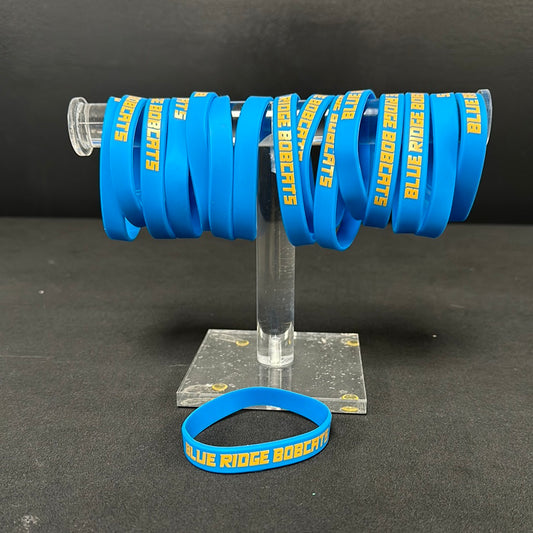 Wristband Silicone 1/2 inch Blue