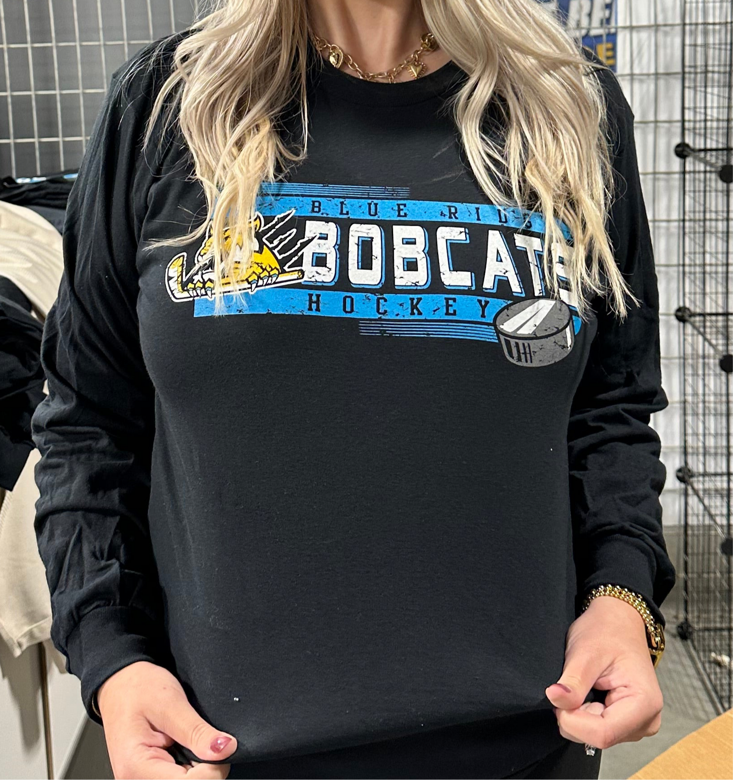 Bobcats puck long sleeve
